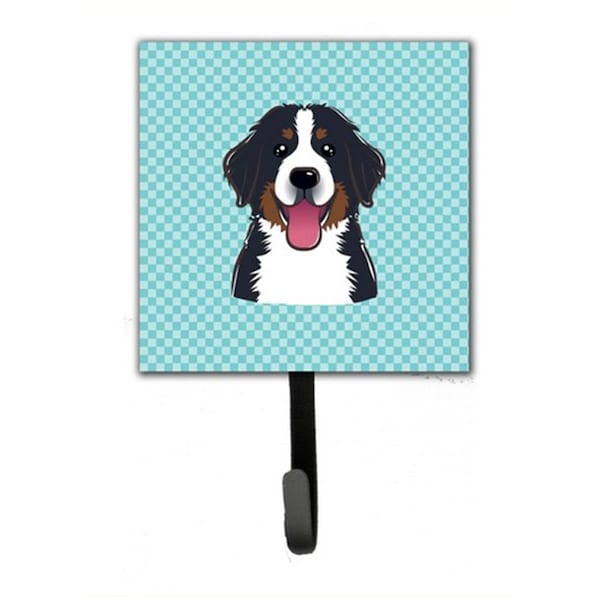 Jensendistributionservices Checkerboard Blue Bernese Mountain Dog Leash & Key Holder MI2088616 - main